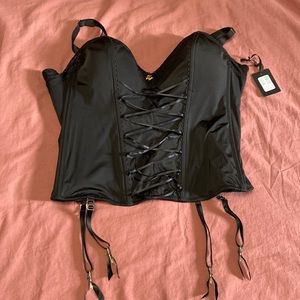 Beautiful black bustier brand new from Addition Elle